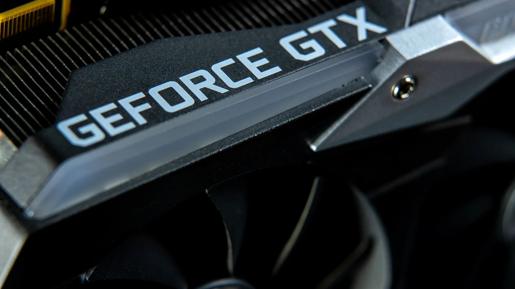Close-up of a GPU accelerator used for parallel computing workloads